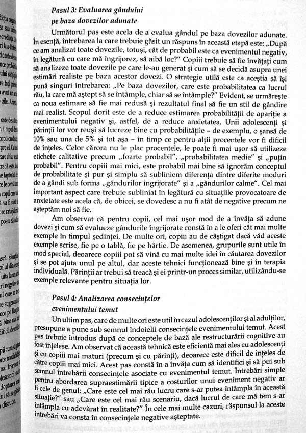 Tratamentul anxietatii la copii si adolescenti. O abordare fundamentata stiintific - Ronald Rapee
