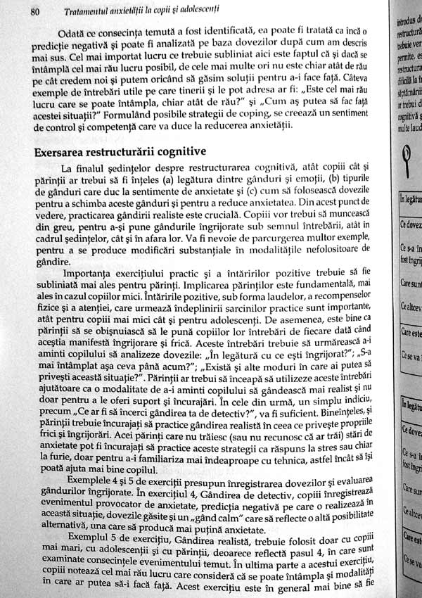Tratamentul anxietatii la copii si adolescenti. O abordare fundamentata stiintific - Ronald Rapee