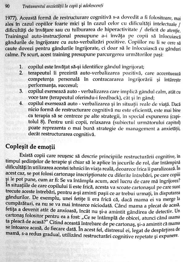Tratamentul anxietatii la copii si adolescenti. O abordare fundamentata stiintific - Ronald Rapee