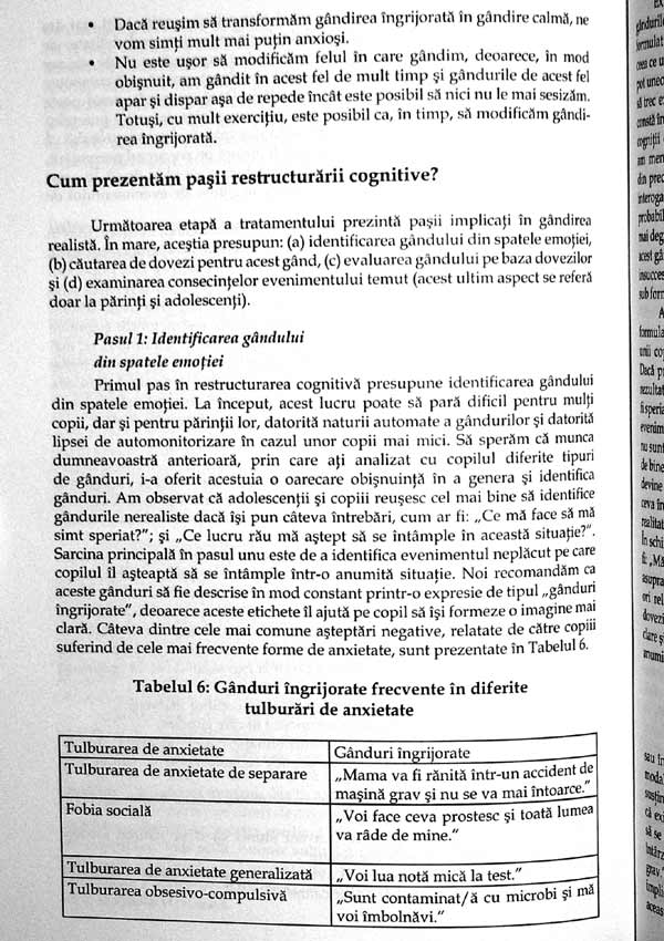 Tratamentul anxietatii la copii si adolescenti. O abordare fundamentata stiintific - Ronald Rapee