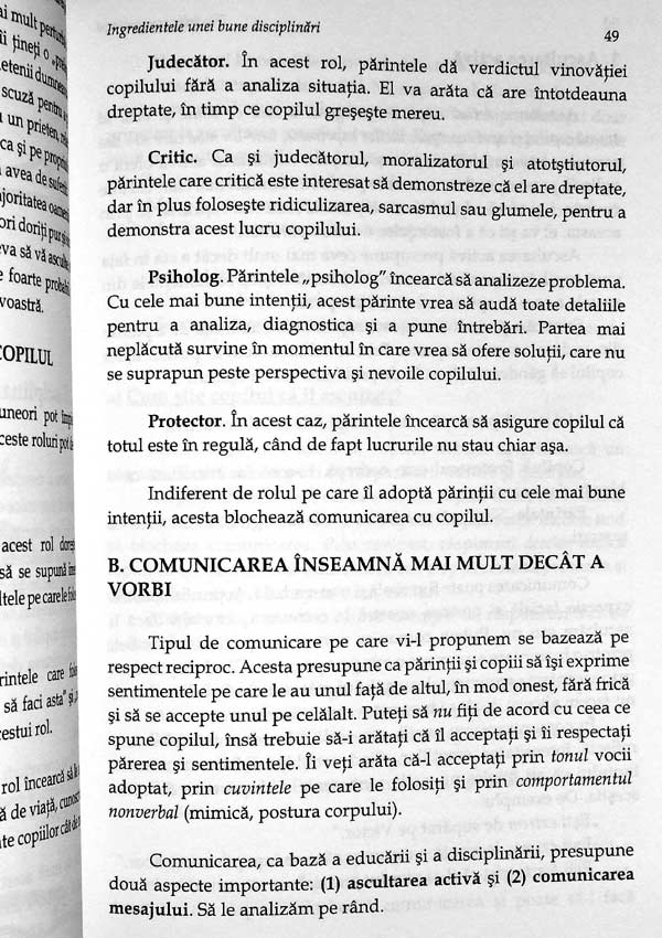 Disciplinarea pozitiva sau cum sa disciplinezi fara sa ranesti - Adina Botis Matanie