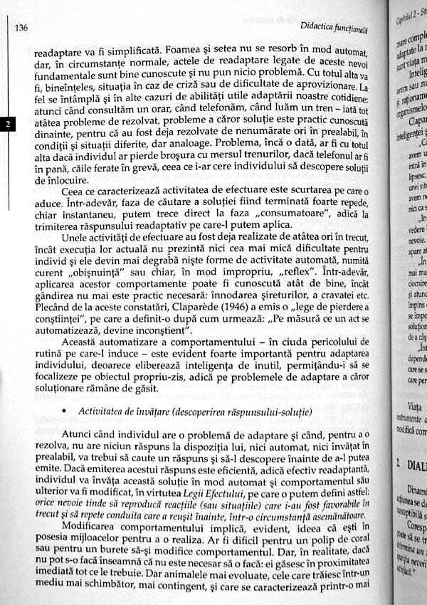 Didactica functionala. Obiective, strategii, evaluare. Cognitivismul operant - Michel Minder