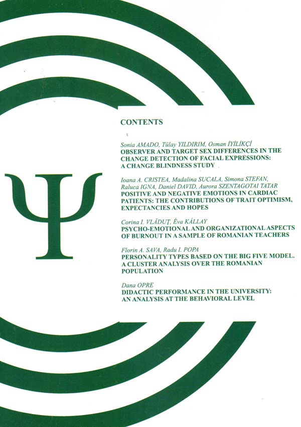 Cognition, Brain, Behavior. An Interdisciplinary Journal (September 2011) - Autori multipli 