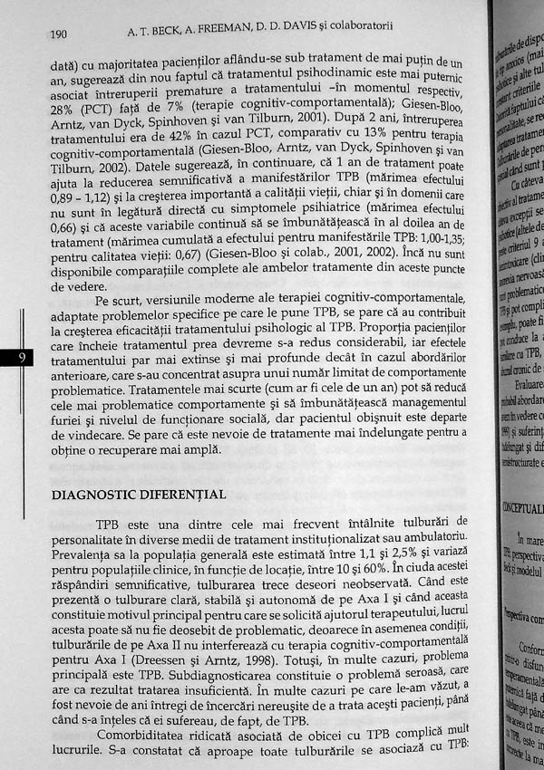 Terapia cognitiva a tulburarilor de personalitate - Aaron T. Beck