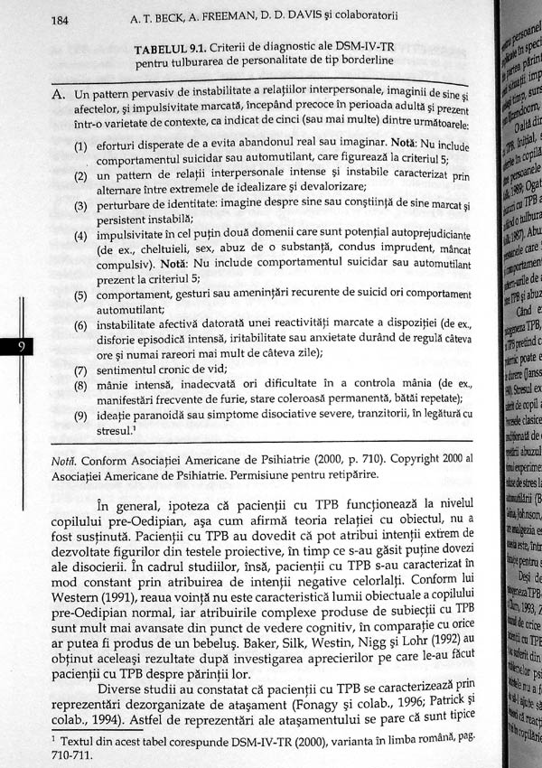 Terapia cognitiva a tulburarilor de personalitate - Aaron T. Beck
