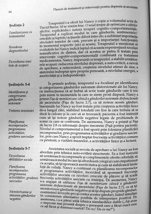 Planuri de tratament si interventii pentru depresie si anxietate - Robert L. Leahy