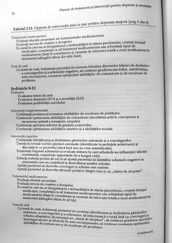 Planuri de tratament si interventii pentru depresie si anxietate - Robert L. Leahy