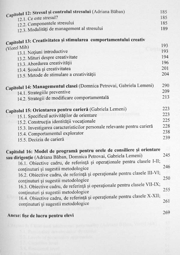 Consiliere educationala. Ghid metodologic pentru orele de dirigentie si consiliere - Adriana Baban