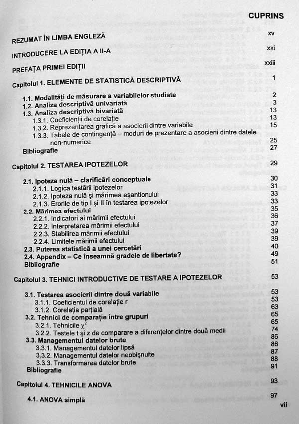 Analiza datelor in cercetarea psihologica - Florin A. Sava