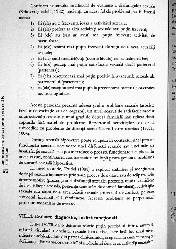 Abordarea cognitiv-comportamentala in sexologie - Viorel Lupu