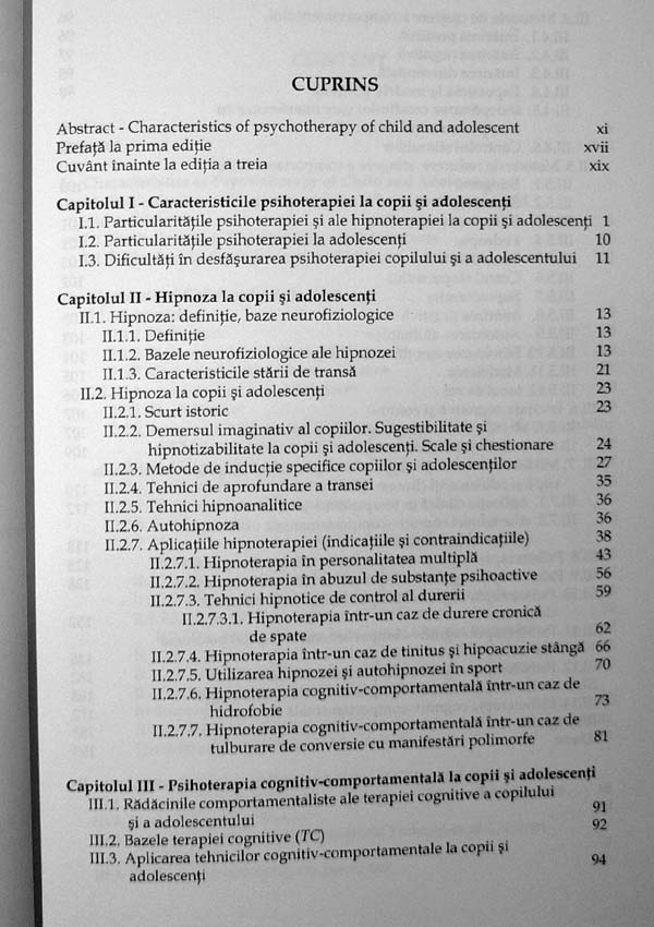 Introducere in hipnoterapia si in psihoterapia cognitiv-comportamentala a copilului si a adolescentului - Viorel Lupu