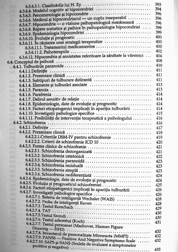 Tratat de psihopatologie si psihiatrie pentru psihologi - Florin Tudose