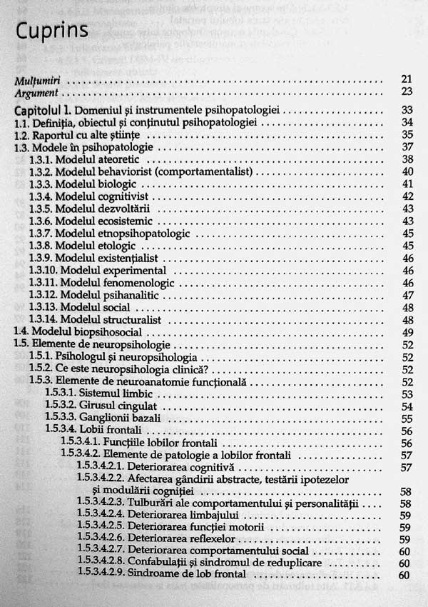 Tratat de psihopatologie si psihiatrie pentru psihologi - Florin Tudose