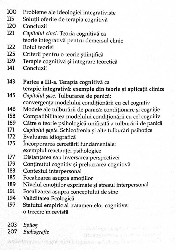 Puterea integratoare a psihoterapiei cognitive - Aaron T. Beck