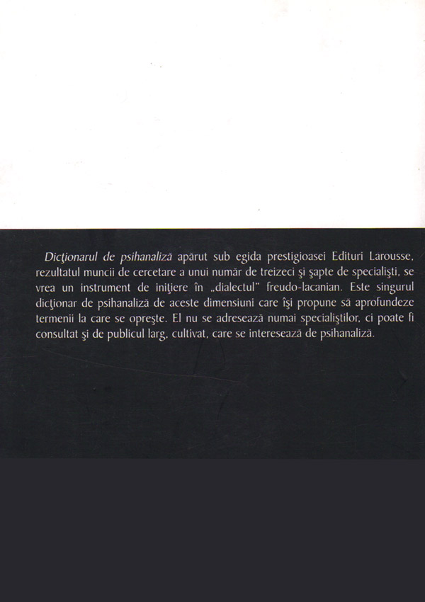 Dictionar de psihanaliza (Larousse) - Autori multipli 