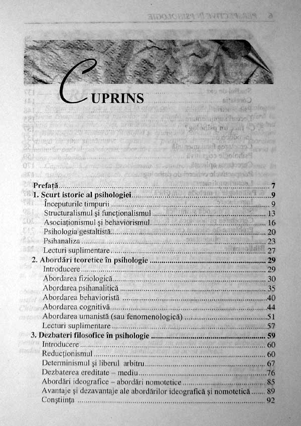 Perspective in psihologie - Tony Malim