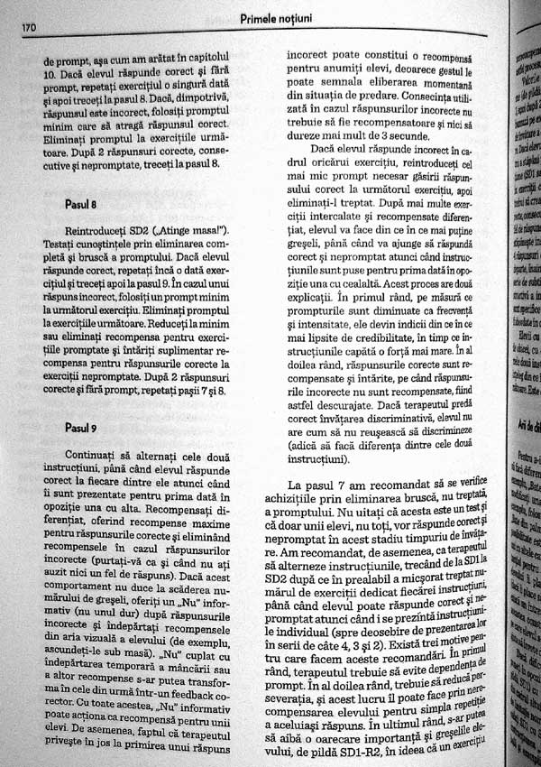 Educarea persoanelor cu intarzieri de dezvoltare. Tehnici de baza ale interventiei comportamentale - O. Ivar Lovaas