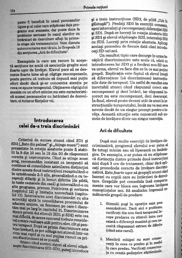 Educarea persoanelor cu intarzieri de dezvoltare. Tehnici de baza ale interventiei comportamentale - O. Ivar Lovaas
