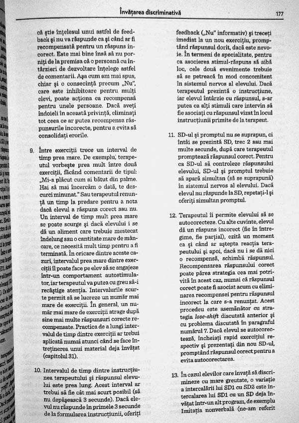 Educarea persoanelor cu intarzieri de dezvoltare. Tehnici de baza ale interventiei comportamentale - O. Ivar Lovaas