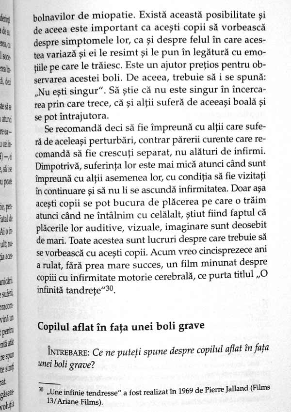 Ce sa le spunem copiilor - cand sunt foarte mici, cand sunt tristi, cand sunt bolnavi, cand se bucura - Francoise Dolto
