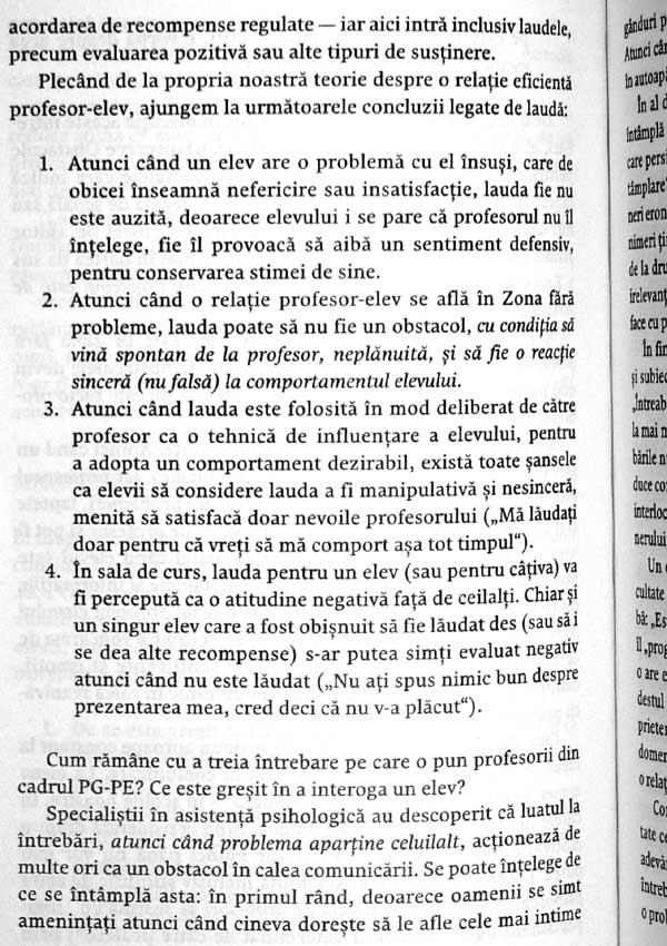 Profesorul eficient. Programul Gordon pentru imbunatatirea relatiei cu elevii - Thomas Gordon