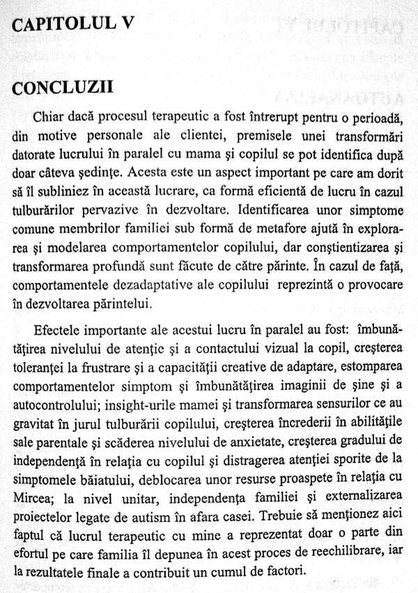 Tulburarea de spectru autist. Drumul parcurs spre normalitate - Alina Porumboiu