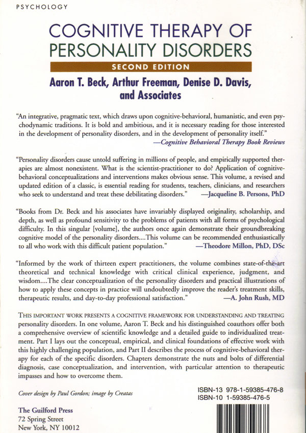 Cognitive Therapy of Personality Disorders - Aaron T. Beck