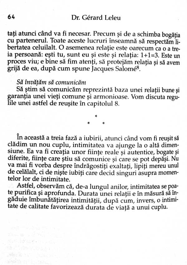 Cum sa fim fericiti in cuplu. Intimitate, senzualitate si sexualitate - Gerard Leleu