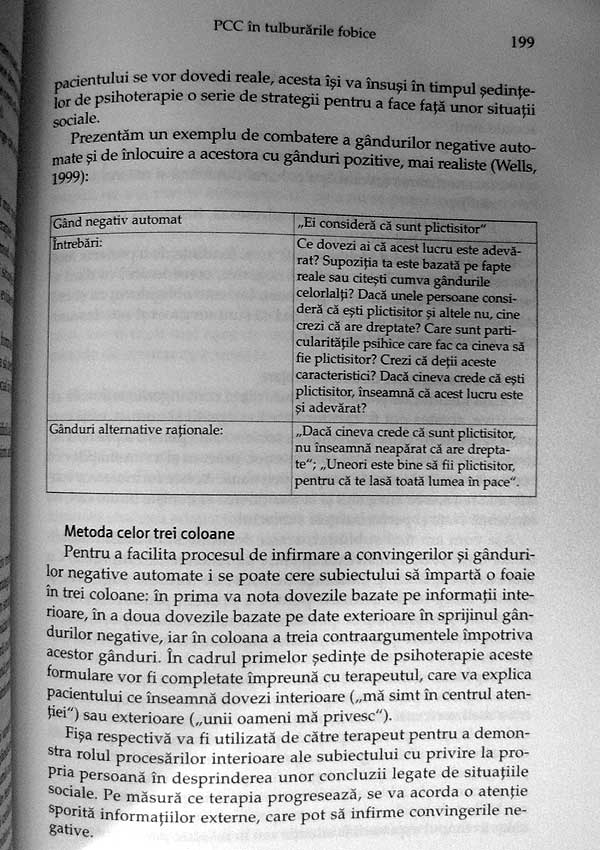 Tratat de psihoterapie cognitiv-comportamentala - Irina Holdevici