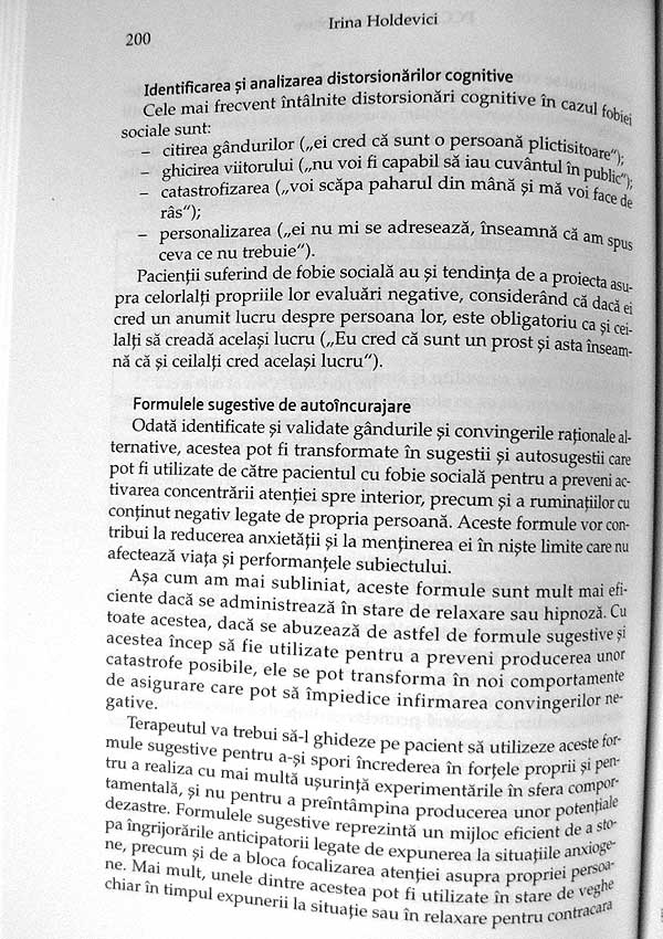 Tratat de psihoterapie cognitiv-comportamentala - Irina Holdevici