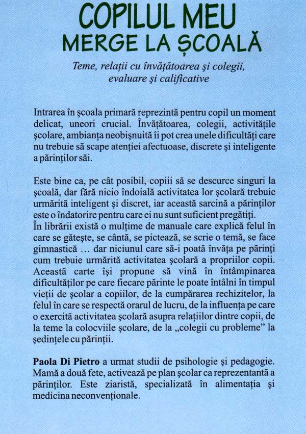 Copilul meu merge la scoala - Paola Di Pietro