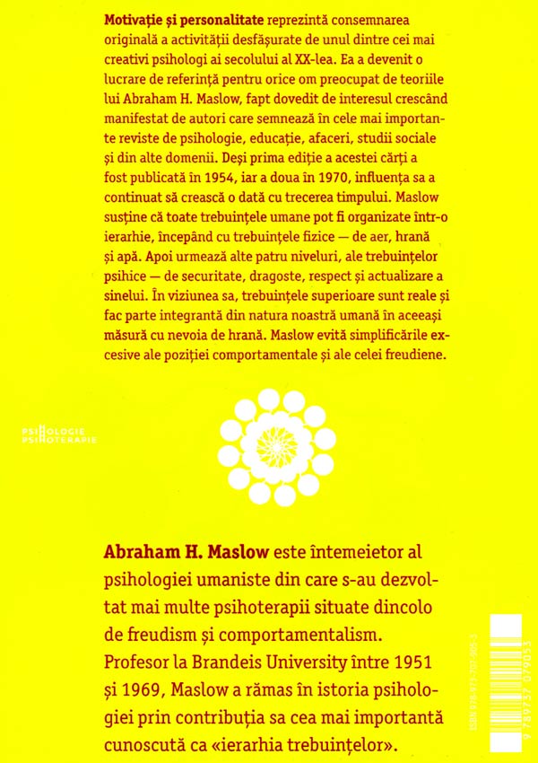 Motivatie si personalitate - Abraham H. Maslow