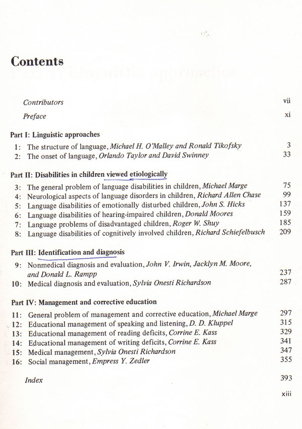 Principles of Childhood Language Disabilities - Autori multipli 