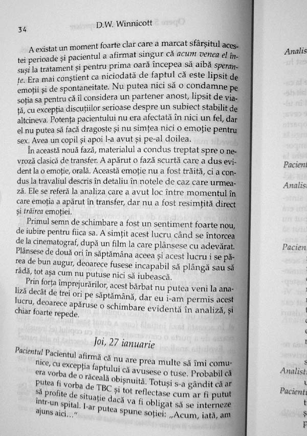 Sustinere si interpretare. Fragment de analiza. Opere (vol. 5) - Donald Woods Winnicott