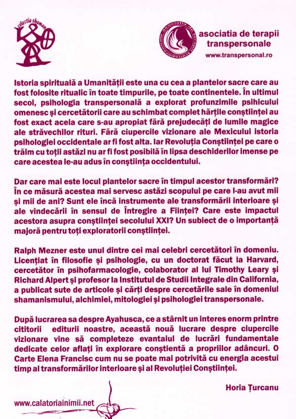 Ciupercile sacre ale viziunii - Ralph Metzner