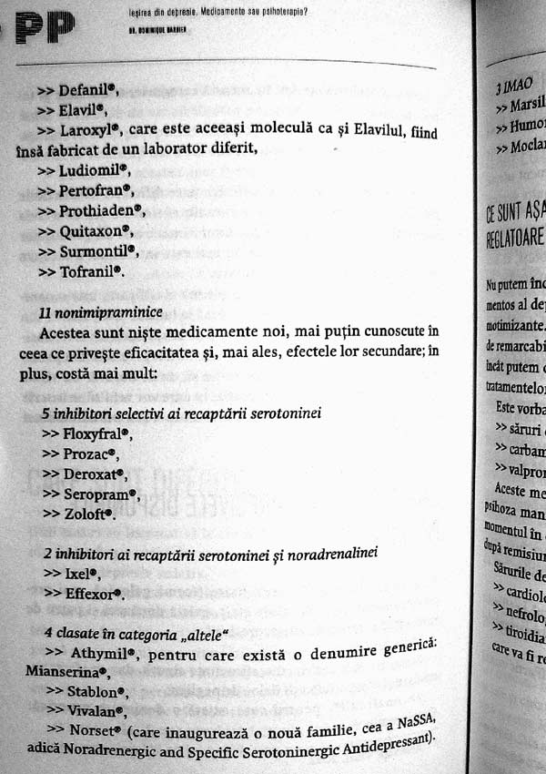 Iesirea din depresie. Medicamente sau psihoterapie? - Dominique Barbier