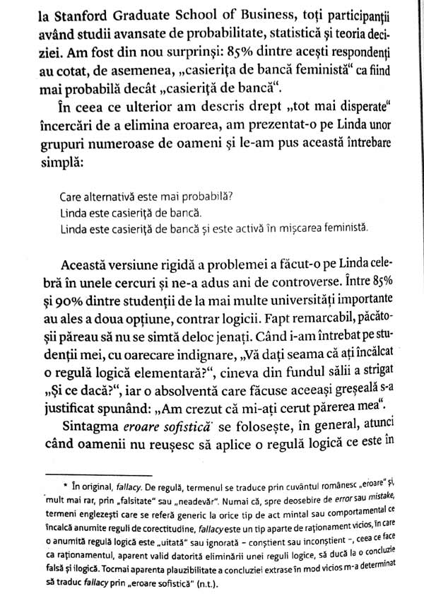 Gandire rapida, gandire lenta - Daniel Kahneman