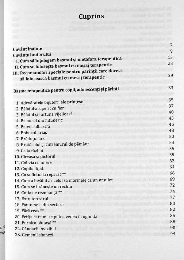 Basme terapeutice - Sempronia Filipoi
