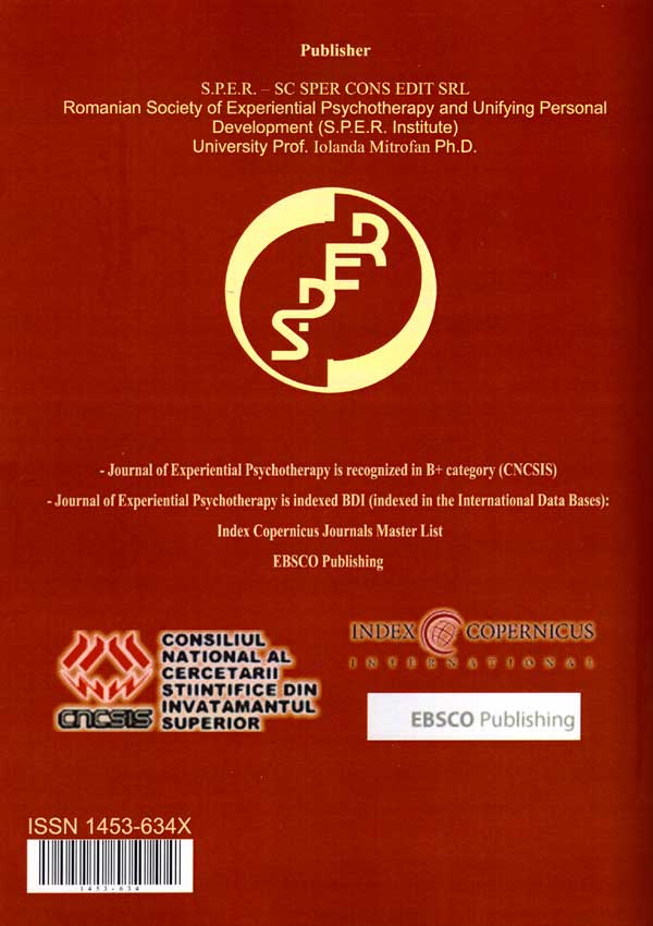 Revista de psihoterapie experientiala (Nr.4, Decembrie 2012) - Autori multipli 