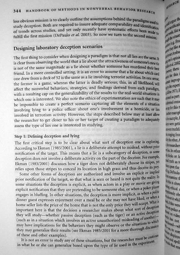 The new handbook of Methods in Nonverbal Behavior Research - Robert Rosenthal