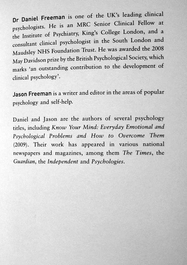 Use Your Head. The inside track on the way we think - Daniel Freeman